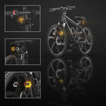 Intelligent Wireless Control of Front and Rear Panoramic Bicycle Steering Lights