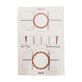 10pcs/set Golf Club Target Label Impact Labels Target Sticker Tape Driver Iron Test Paper