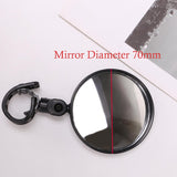 1PC Round Bicycle Rearview Handlebar Mirrors Mountain Bike Cycling Rear View Mirror Wide Angle Convex Mirror Bicycle Accessory