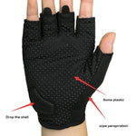 Cycling LED Turn Signal Gloves Mountain Bike Short Finger Gloves
