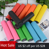 1Pair Silicone Cycling Bicycle Grips Outdoor MTB Mountain Bike Handlebar Grips Cover Anti-slip Strong Support Grips Bike Part