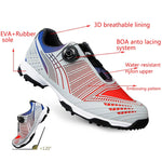 1pair Golf Shoes Men Sports Shoes Waterproof Male Sports Shoes Knobs Buckle Shoelace Breathable