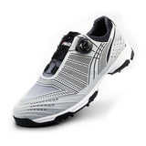 1pair Golf Shoes Men Sports Shoes Waterproof Male Sports Shoes Knobs Buckle Shoelace Breathable