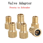 2/4PCS Valve Adapter Pump Convert Presta To Schrader Copper Valve Adaptor