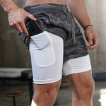 Camo Running Shorts Men Quick Dry GYM Sport Pants Fitness Jogging