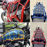 30X30cm Bike Net Cargo Net Latex Bungee Material Mesh 6 Hooks Rear Rack Luggage Hollow Holder Cargo Car Motorcycle For MTB