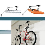 Bike suspension bike lifter for garage ceiling storage