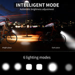 4000mAh Induction Bicycle Front Light USB Rechargeable Smart Headlight With FlashLight