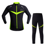 Men's Thermal Cycling Jersey MTB Bike Jacket Pants Windproof