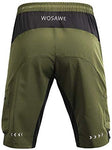 Men Mountain Loose-Fit Cycling MTB Shorts Plus Padded Underwear
