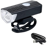 USB Rechargeable LED Bike Light Set Super Bright 300 Lumen Front Headlight