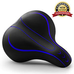 Bike Seat -  Bicycle Saddle - Waterproof Leather Bicycle Seat