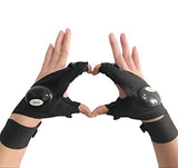 Cool Fingerless LED Flashlight Gloves