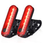 USB Rechargeable LED Bike Tail Light 2 Pack