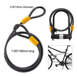 Bike U Lock with Cable