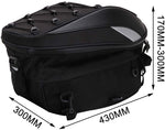 Motorcycle Seat Bag Tail Bag - Dual Use Motorcycle Backpack Waterproof Luggage Bags Motorbike Helmet Bag Storage Bags