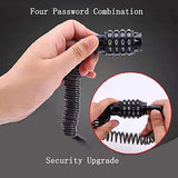 5.9 Ft Portable Mini Bicycle Lock Security 4 Digit Resettable