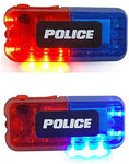 Police LED flashing warning shoulder light safety clip lamp with flashlight