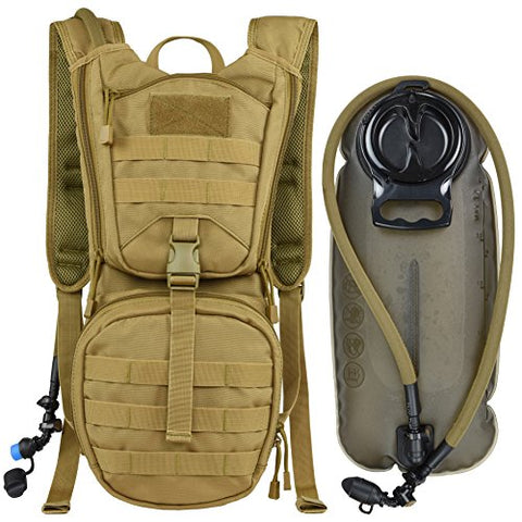 Molle Hydration Pack Backpack with 3L TPU Water Bladde