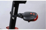 Safety Warning Cycling Tail Flashing Light Bike Lamp Rear 2 Laser 5 LED Bicycle