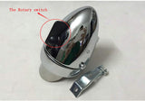 Metal Chrome Silver Shell Bright Classical Cool Bicycle Headlight