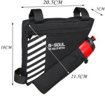 Bike Triangle Frame Bag 1.5L Polyester Front Tube Bag Saddle Bag