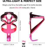 Bike Water Bottle Cage with Screws - Easy to Mount