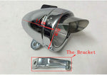 Metal Chrome Silver Shell Bright Classical Cool Bicycle Headlight