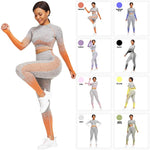 Women Gym Clothes Athletic Set Seamless Yoga Outfits 2 Piece Set