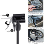 Portable Mini Bicycle Floor Pump Foot Activated Bicycle Tire