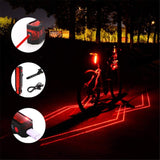 Bike Spiderman Tail Light USB Rechargeable Night Riding Warning Light Lamp Bicycle Taillight