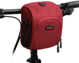Bike Handlebar Bag Bicycle Basket Front Tube Bag with Shoulder Strap