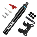 Racing Mini Bike Pump Portable Bicycle Tire Pump Compact Hand Pump