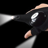 Cool Fingerless LED Flashlight Gloves