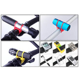 Flashlight Bike Mount Silicone Strap Flashlight Helmet Light