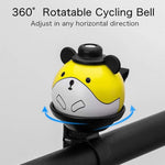 Kids Bike Bell, 360° Rotatable Cartoon Cycling Bell