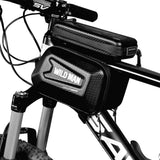 Hard Shell Touch Screen Bicycle Front Top Tube Bike Bag with Phone Holder for Cellphone Below 6.0 Inch