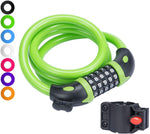 Bike Lock Bicycle Chain Lock,with 5-Digit Resettable Number