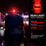 Ultralight Bike Helmets CPSC&CE Certified with Rear Light