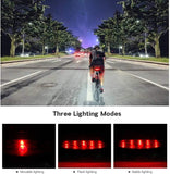 Bike Seat Silicone Memory Foam Waterproof Bicycle Saddle LED Tail Lights