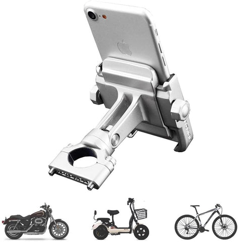Phone Mount, Adjustable Anti Shake Metal Bike Phone Holder