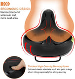 Most Comfortable Bike Seat Replacement Wide Bicycle Saddle  Memory Foam Padded