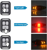 USB Rechargeable Ultra Bright LED Safety Warning Bike Brake Rear Lights