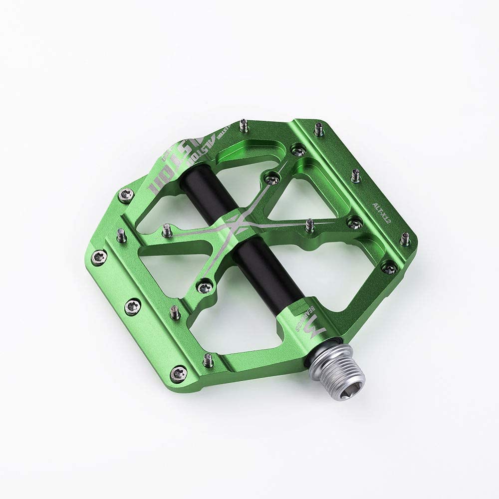Alston 3 Bearings Mountain Bike Pedals Platform Bicycle Flat Alloy Pe – cyclingsell