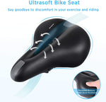 Bike Seat Comfortable Saddle  Waterproof Dual Shock Absorbing Ball