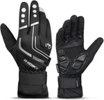 Cycling Gloves for Men Windproof Reflective Thermal Gel Pads