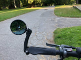 New Bar End Bike Mirror (FR04) (HD Anti-glare Blue Glass Lens (68mm))