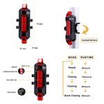 Bicycle Light Front and Tail Set 5 LEDs