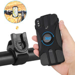 Bike Phone Mount, 360° Detachable Rotatable Bicycle & Motorcycle Cell Phone Holder