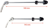 Bicycle Wheel Hub Front and Rear Skewers Quick Release Clip Bolt